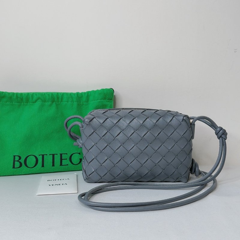 BV Mini Loop灰藍色編織相機包-1