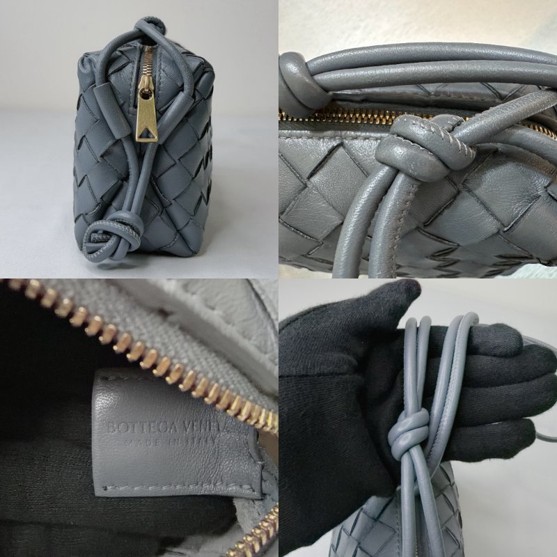 BV Mini Loop灰藍色編織相機包-7