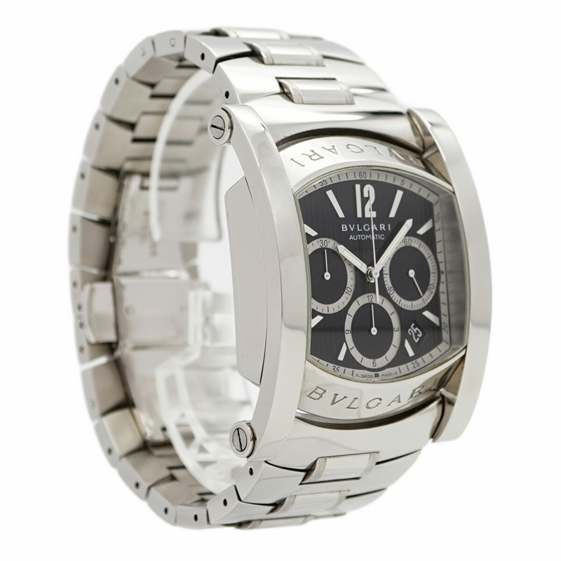 寶格麗 Assioma AA48SCH 黑色錶盤男士腕錶-3