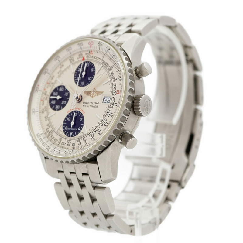 百年靈 Navitimer A13330 象牙色錶盤男士腕錶-1