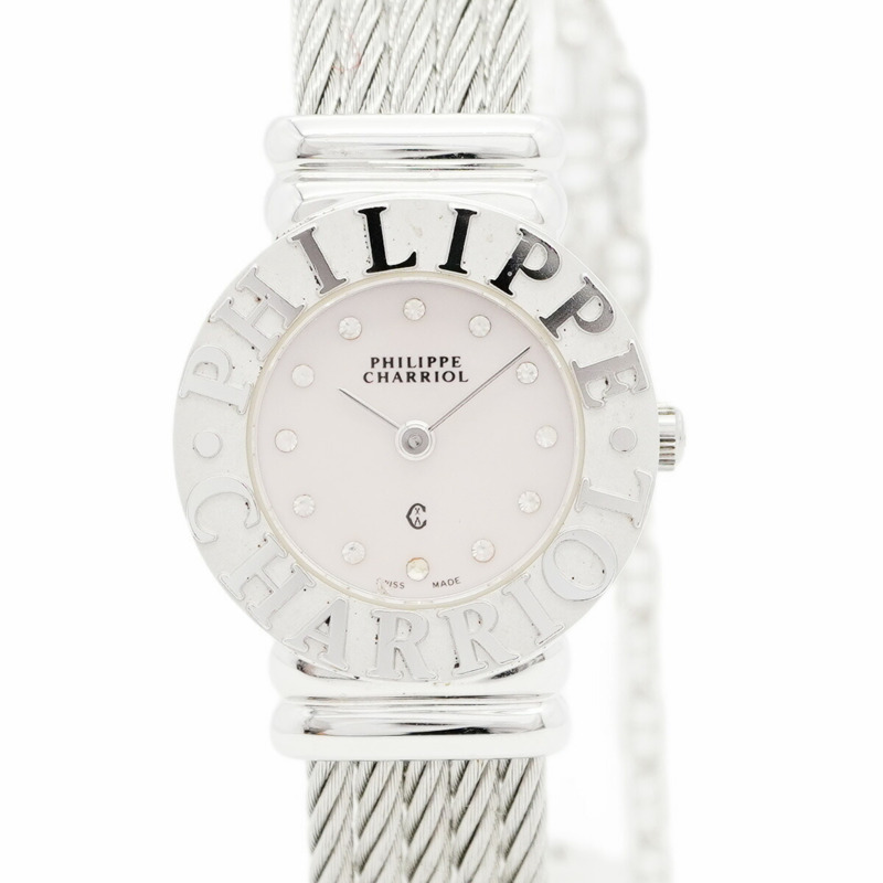 Charriol Saint-Tropez 6009908 粉紅錶盤女錶-0