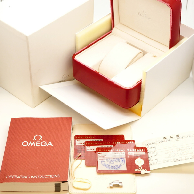 歐米茄海馬系列 2208.50 黑色錶盤男士腕錶-1