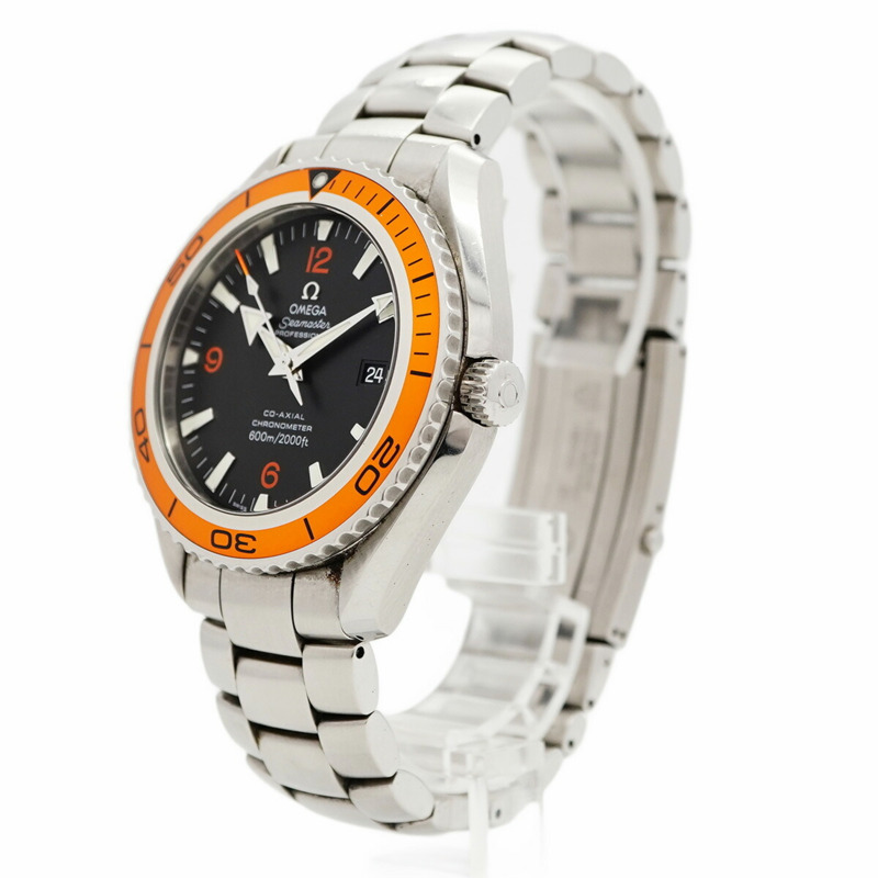 歐米茄海馬系列 2208.50 黑色錶盤男士腕錶-2