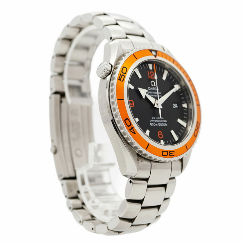 歐米茄海馬系列 2208.50 黑色錶盤男士腕錶-3