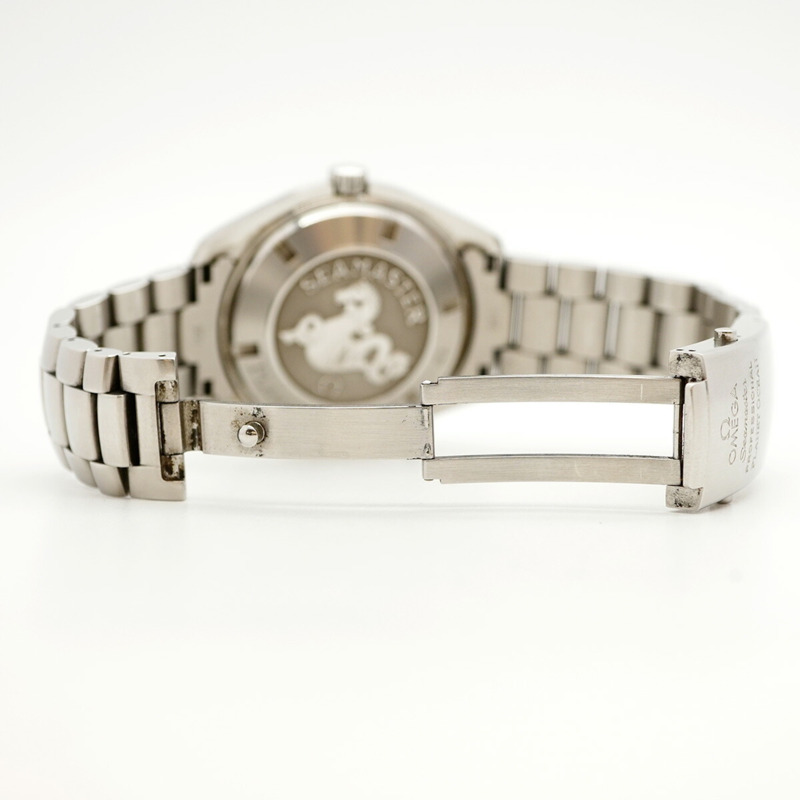 歐米茄海馬系列 2208.50 黑色錶盤男士腕錶-4