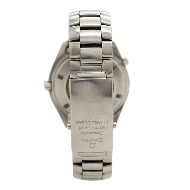 歐米茄海馬系列 2208.50 黑色錶盤男士腕錶-8