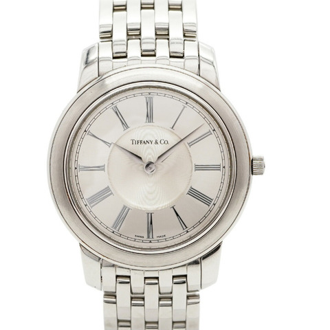Tiffany Mark 系列圓形銀色錶盤男士腕錶