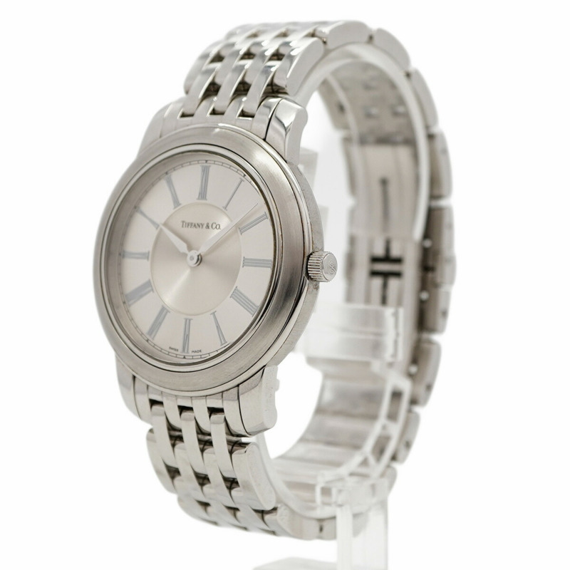 Tiffany Mark 系列圓形銀色錶盤男士腕錶-1