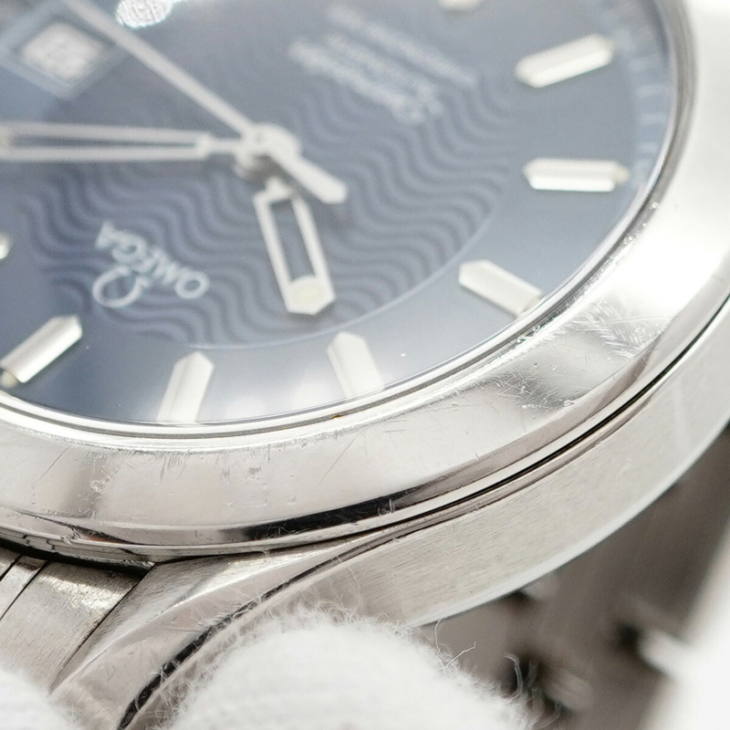 歐米茄海馬系列 2501.81 藍色錶盤男士腕錶-6