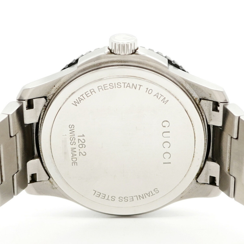 Gucci G-Timeless 126.2 男士黑色錶盤腕錶-4