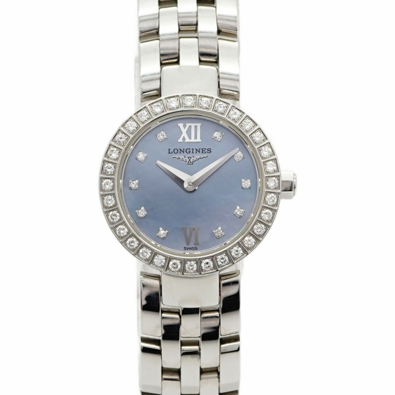 浪琴 DolceVita L5.174.0 藍色錶盤女士腕錶-0