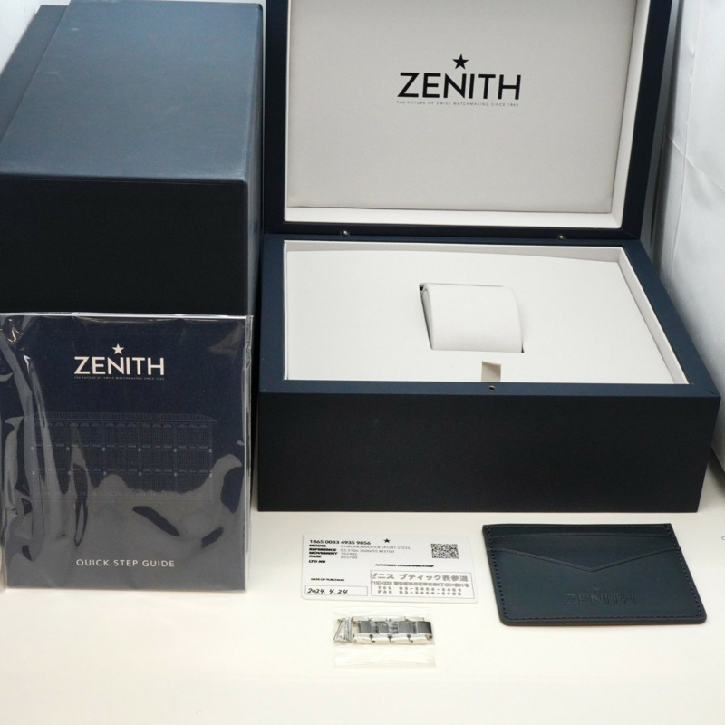 真力時 Chronomaster Sports 03.3106.3600 55.M3100 藍色錶盤男士腕錶-1