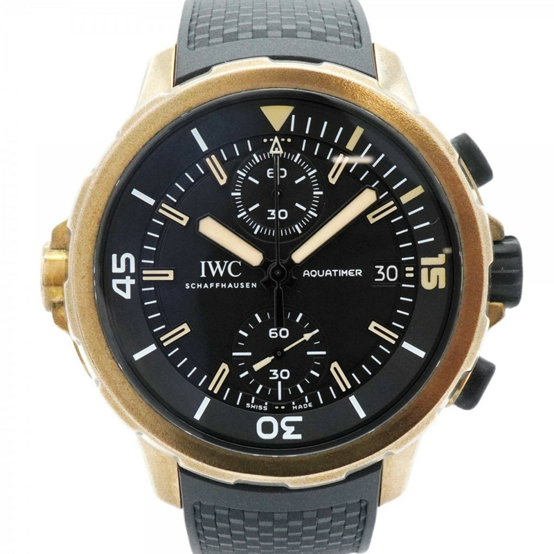 沙夫豪森IWC萬國錶Aquatimer IW379503黑色錶盤男士腕錶-0