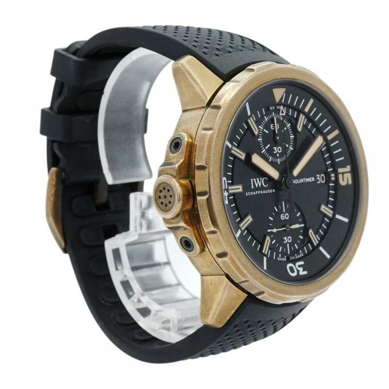 沙夫豪森IWC萬國錶Aquatimer IW379503黑色錶盤男士腕錶-3