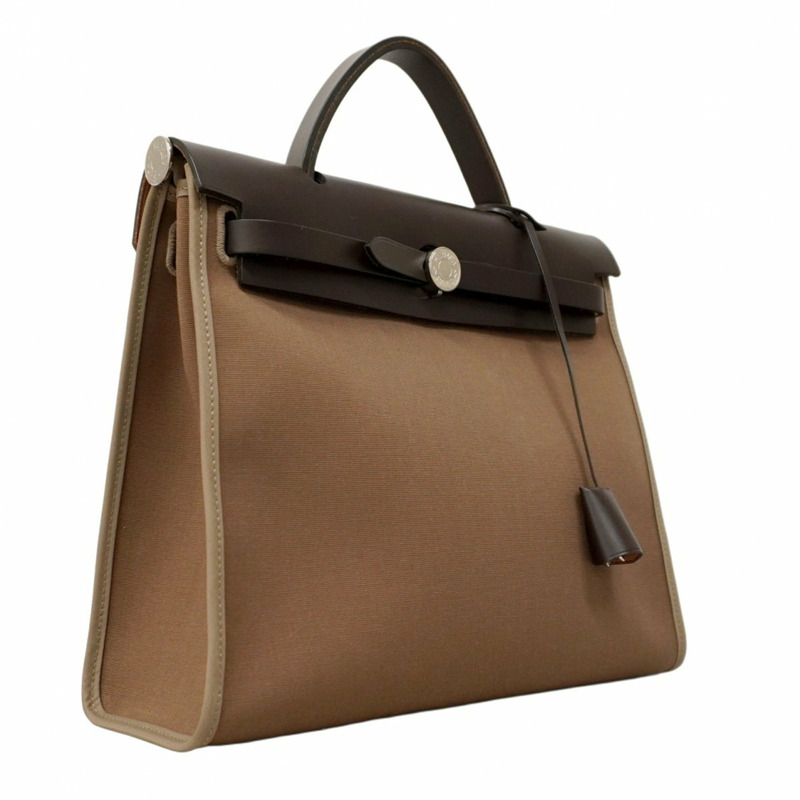 愛馬仕 Hermès Airbag Zip PM Toile Officier 手提包,棕色,D 字印記,兩用包,女士,P1773025-1