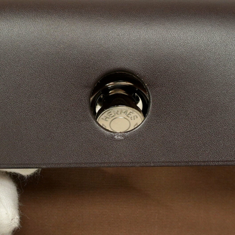 愛馬仕 Hermès Airbag Zip PM Toile Officier 手提包,棕色,D 字印記,兩用包,女士,P1773025-6