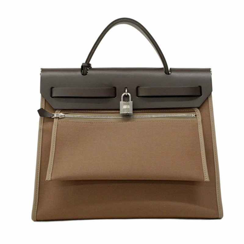 愛馬仕 Hermès Airbag Zip PM Toile Officier 手提包,棕色,D 字印記,兩用包,女士,P1773025-12