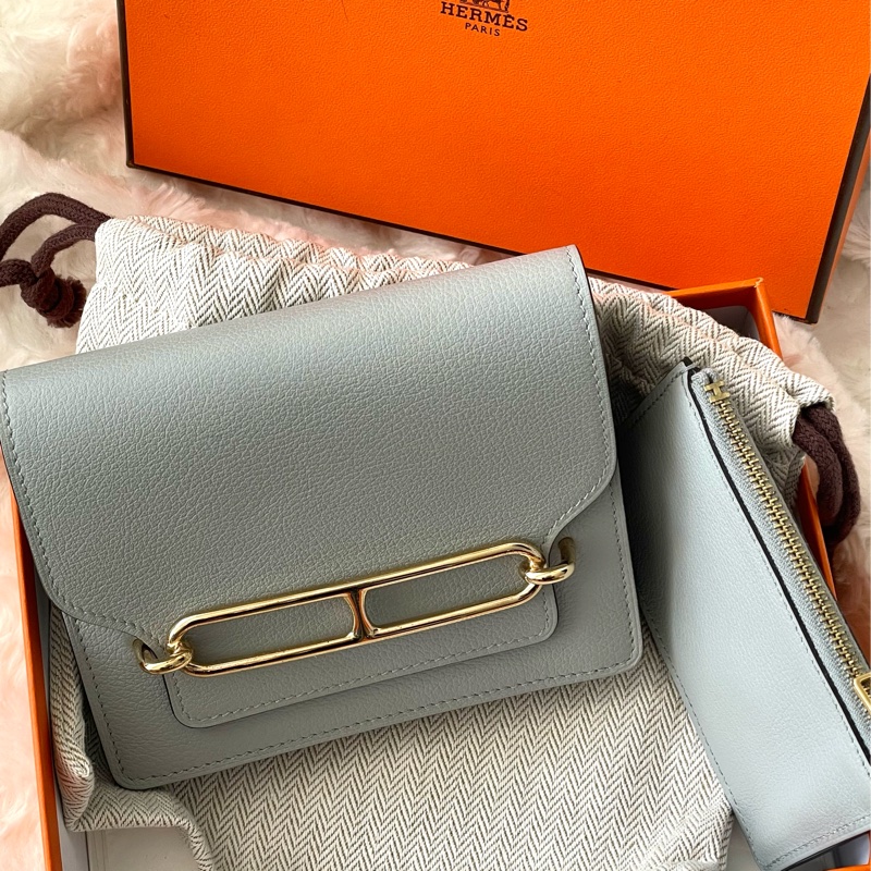 Hermes Roulis Slim 金扣錢包-1