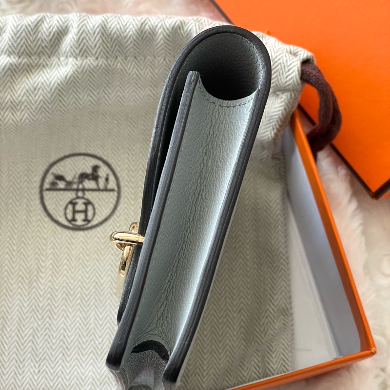 Hermes Roulis Slim 金扣錢包-9