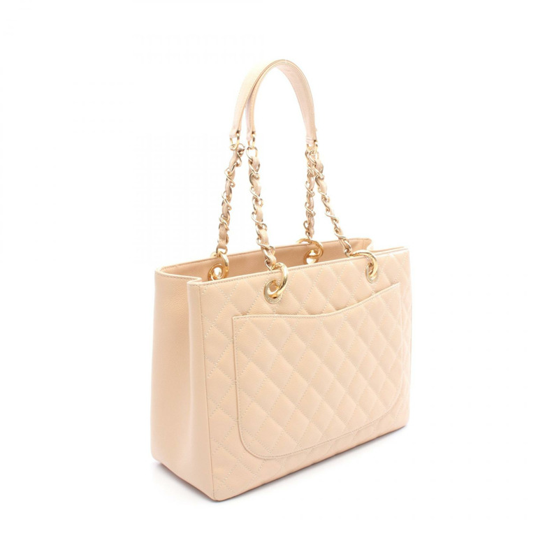 香奈兒 (CHANEL) Matelasse Grand Shopping GST 手提鏈條肩背包 A50995 皮革 GHW-1