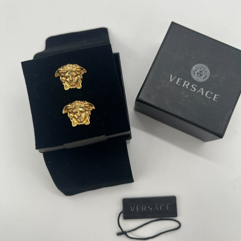 Versace 范思哲 梅杜莎 金色 耳夾-0
