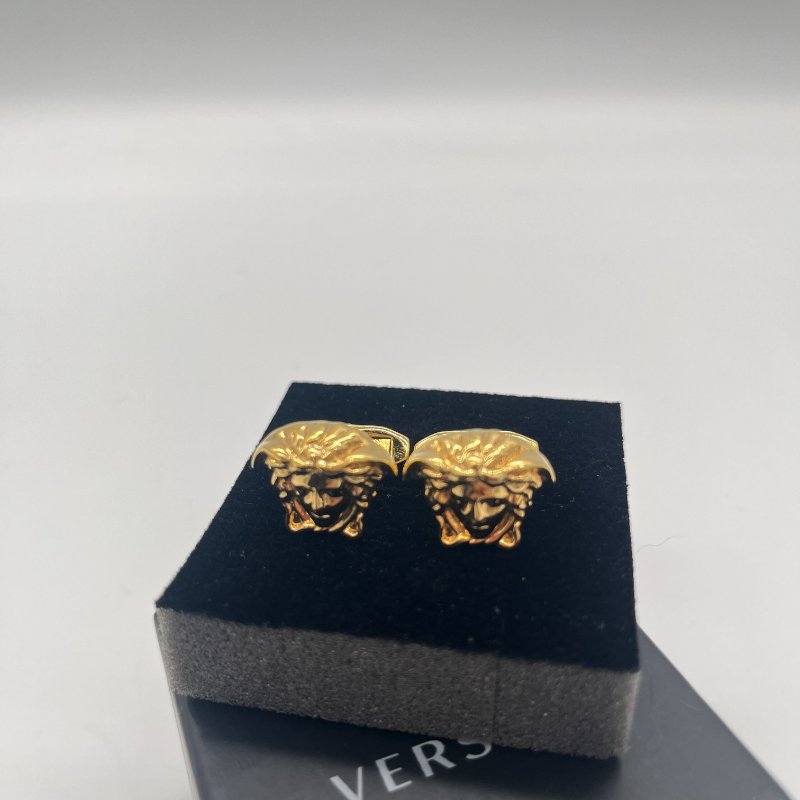Versace 范思哲 梅杜莎 金色 耳夾-1