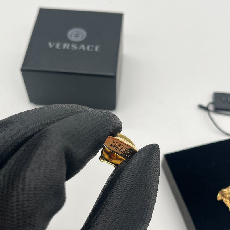 Versace 范思哲 梅杜莎 金色 耳夾-5
