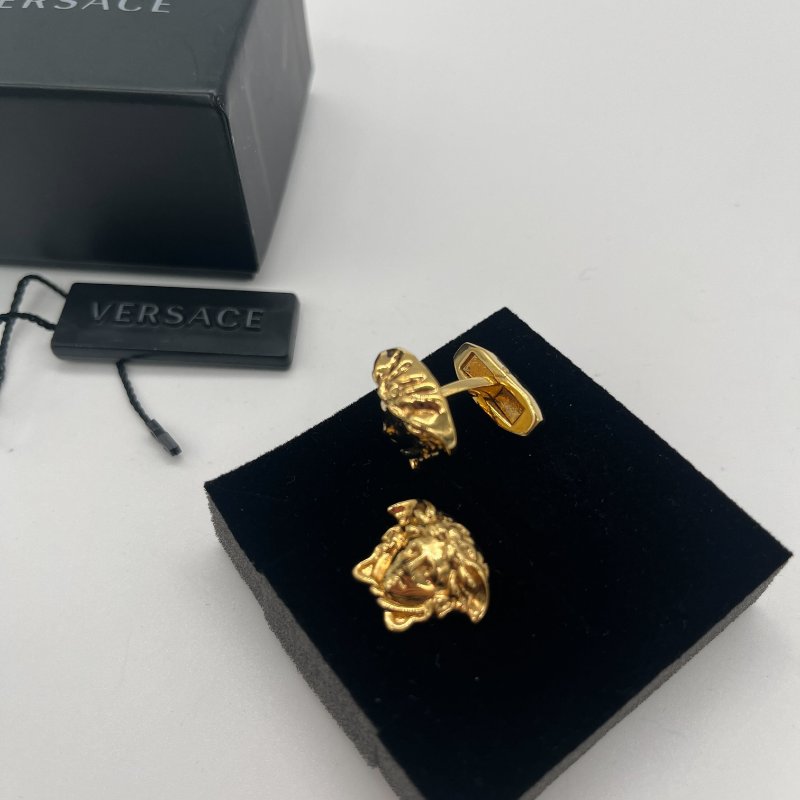 Versace 范思哲 梅杜莎 金色 耳夾-7