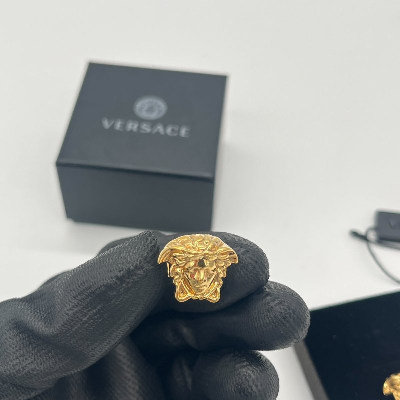 Versace 范思哲 梅杜莎 金色 耳夾-10