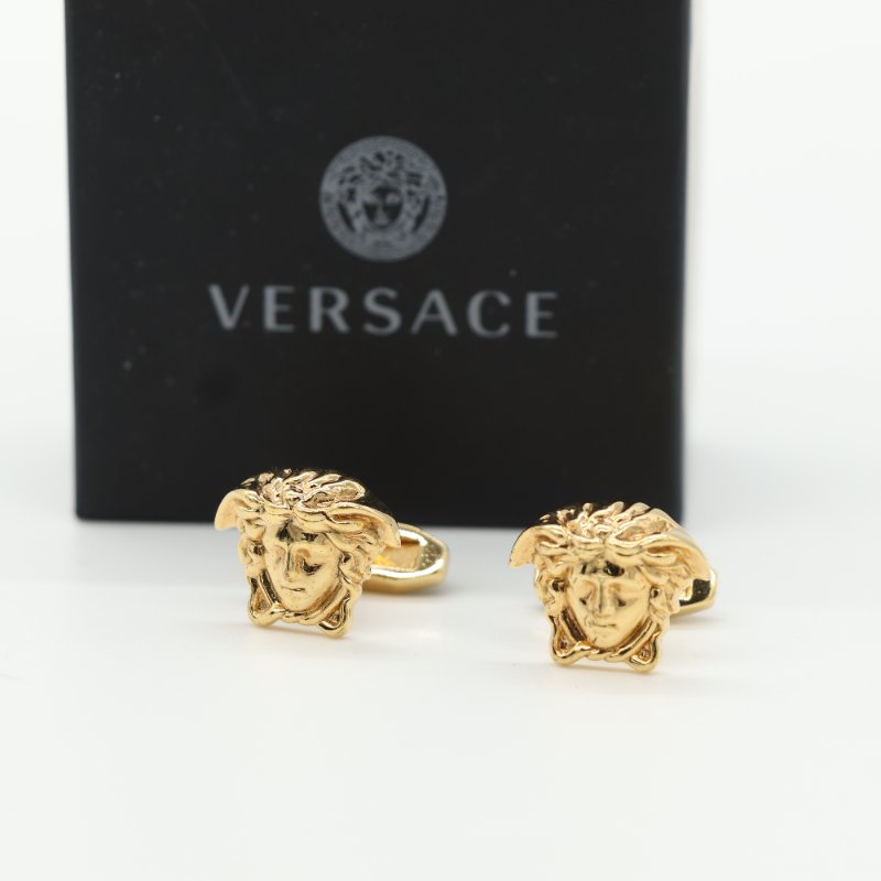 Versace 范思哲 梅杜莎 金色 袖釦-0