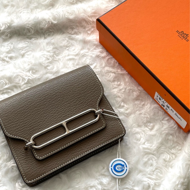 Hermes Roulis Slim 銀扣錢包-5