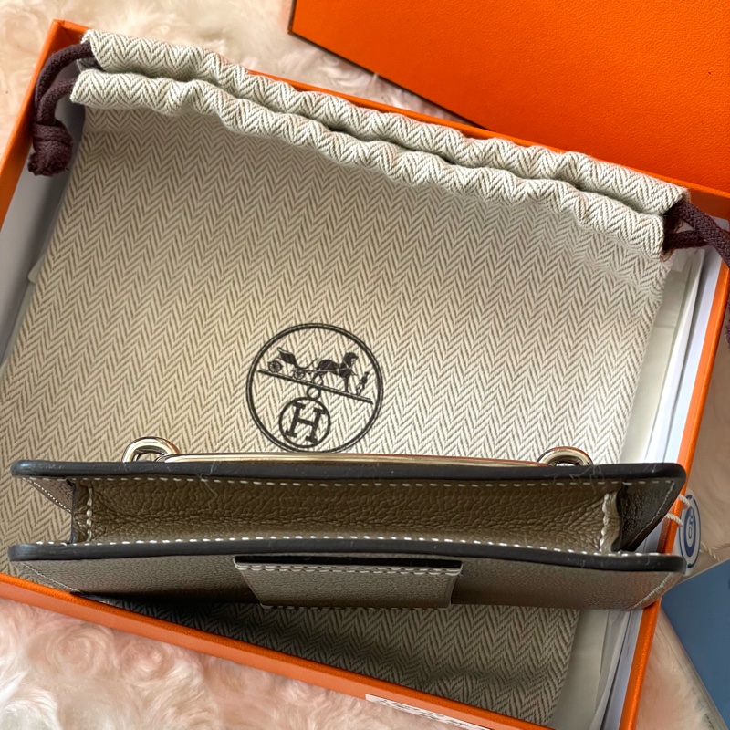 Hermes Roulis Slim 銀扣錢包-9