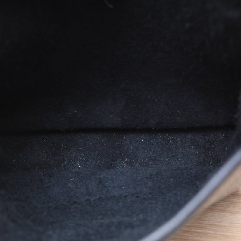 HERMES EvelyneMINI1689黑色TC皮Z刻銀扣肩背包-2