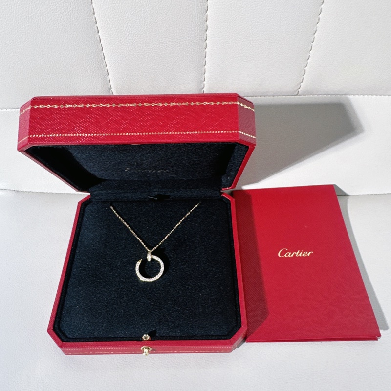 Cartier卡地亚 18K黄金满钻钉子项链-1