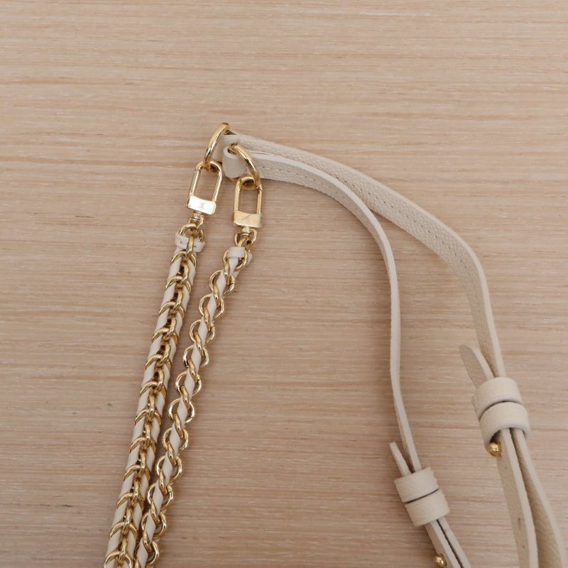 LOUIS VUITTON Backup雙肩包米色牛皮晶片老花壓紋肩背包-2