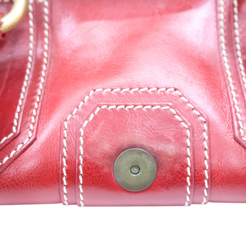 紅色 牛皮 Ella Frame Bag 手提包【CELINE 賽琳】-14