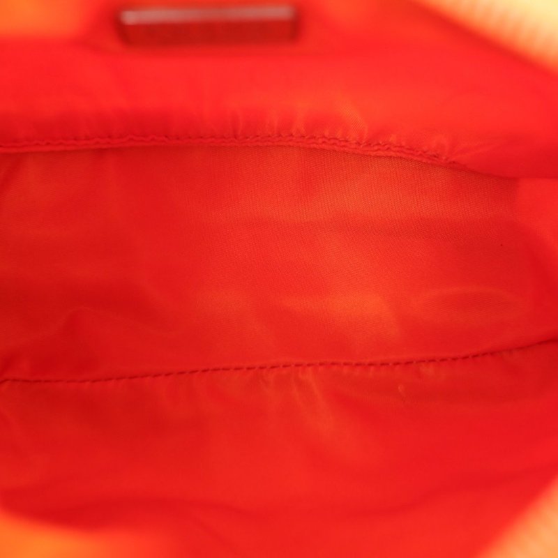 PRADA 橘色尼龍中古hobo腋下包肩背包-2