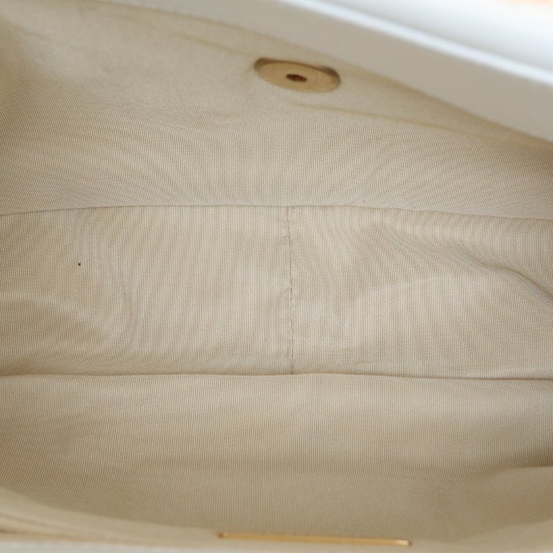 CHANEL 19BAG口蓋包中號30白色羊皮30開金銀扣肩背包-3