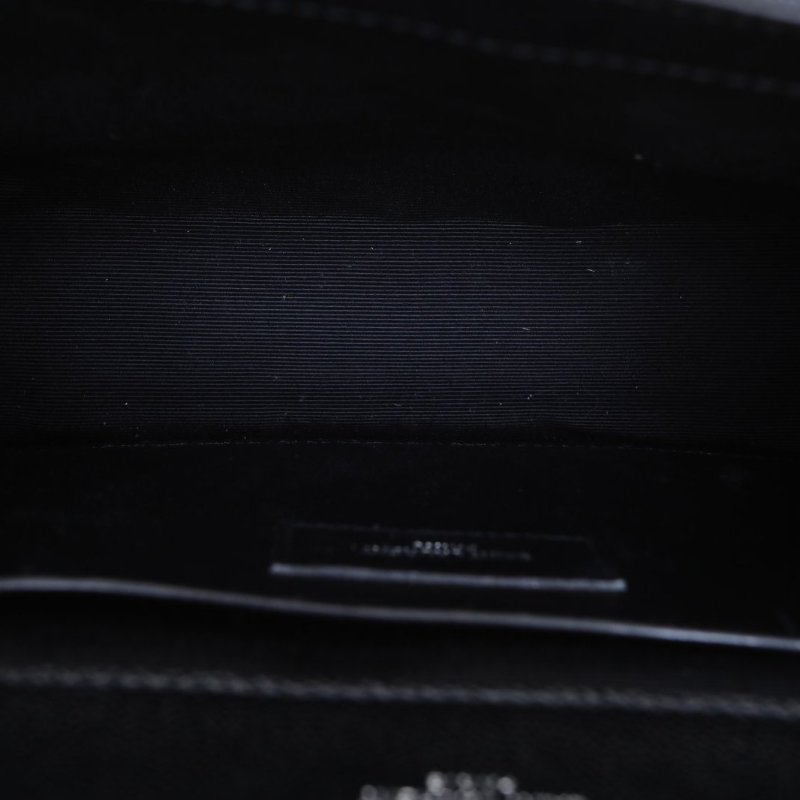 SAINT LAURENT Envelope絎縫紋理信封包中號牛皮牛皮銀扣肩背包-2