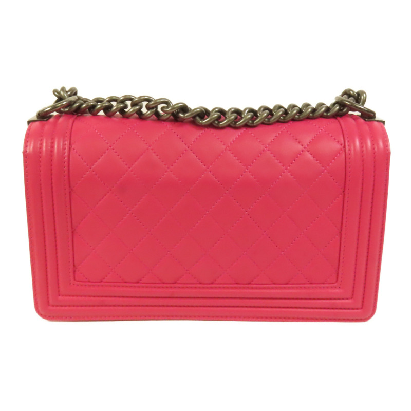 CHANEL 羊皮皮革Boy 25鏈帶肩背袋-1