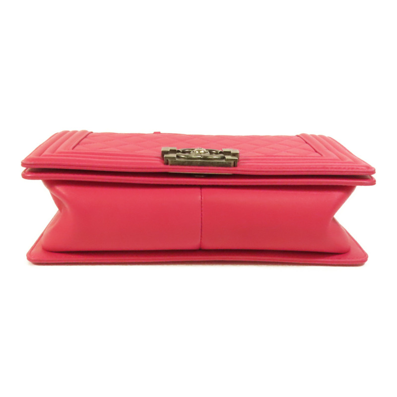 CHANEL 羊皮皮革Boy 25鏈帶肩背袋-3