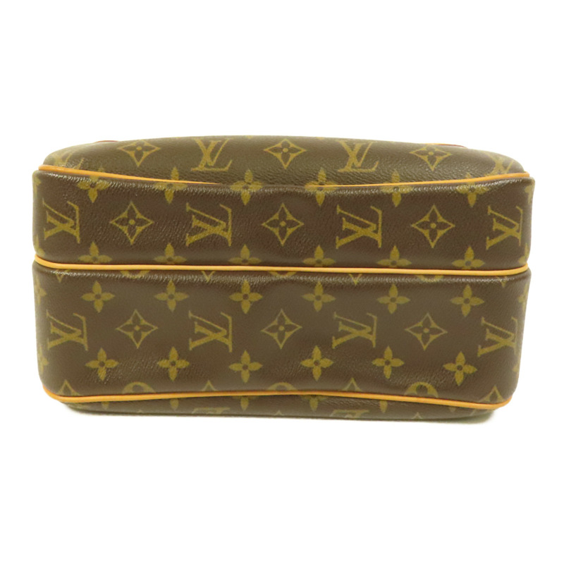 LOUIS VUITTON Monogram Reporter PM金扣肩背袋棕色-3