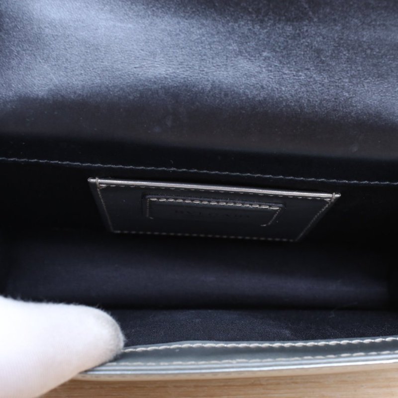 BVLGARI SerpentiForever蛇頭包woc22銀色牛皮肩背包-3