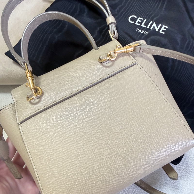 celine pico belt奶茶色鯰魚包-3