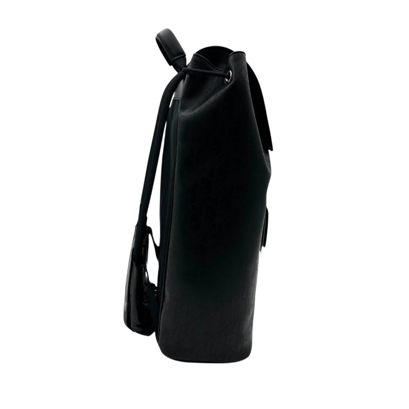 【美收精品】DIOR 黑色老花後背包 C-23【隔月月中將轉賣至日本 上架期限30天】-2