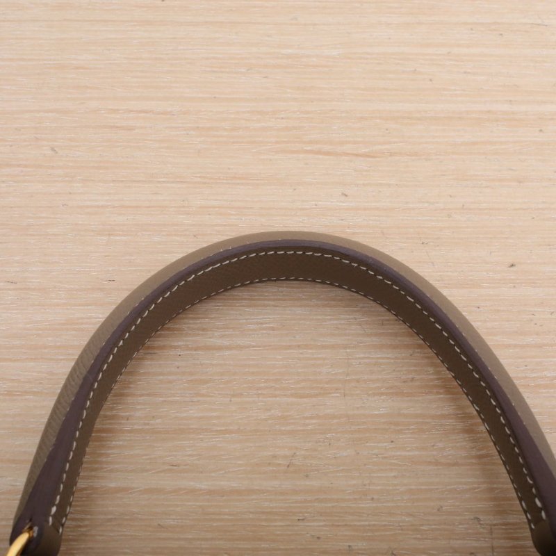 HERMES Kelly2818大象灰Epsom皮Y刻金扣肩背包-2