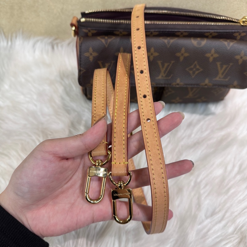 LV Vivacite 老花肩斜背包 晶片款-15