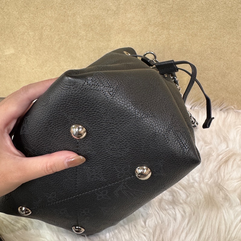 LV Bella 黑銀牛皮月光女神 晶片款-6