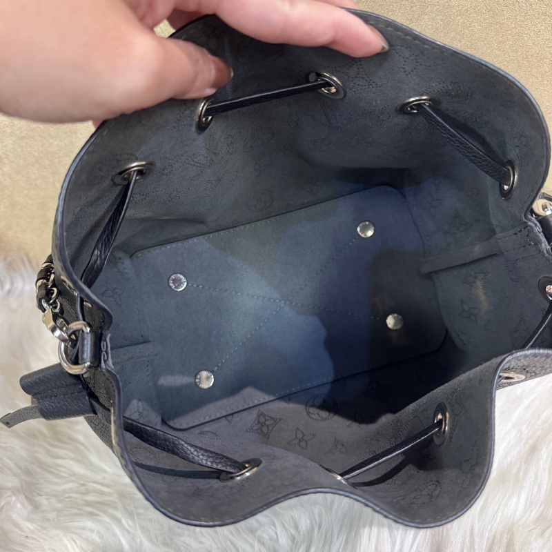 LV Bella 黑銀牛皮月光女神 晶片款-7