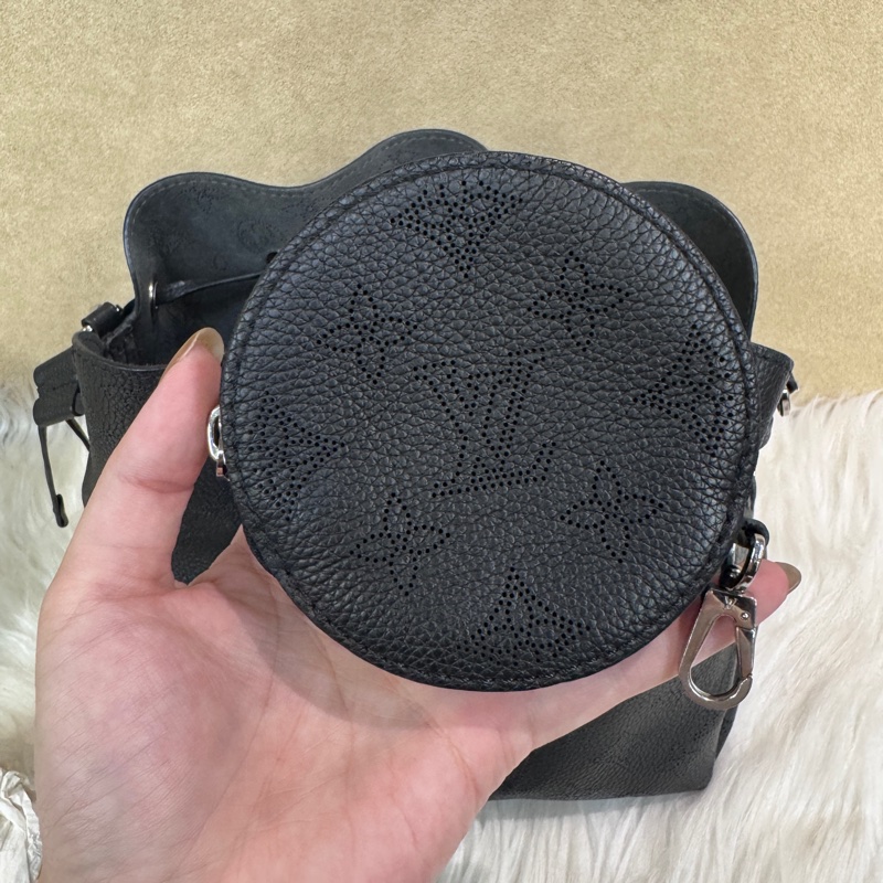 LV Bella 黑銀牛皮月光女神 晶片款-9